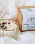 Vela soja tarro cristal (mini) vetiver, pachouli y lemongras