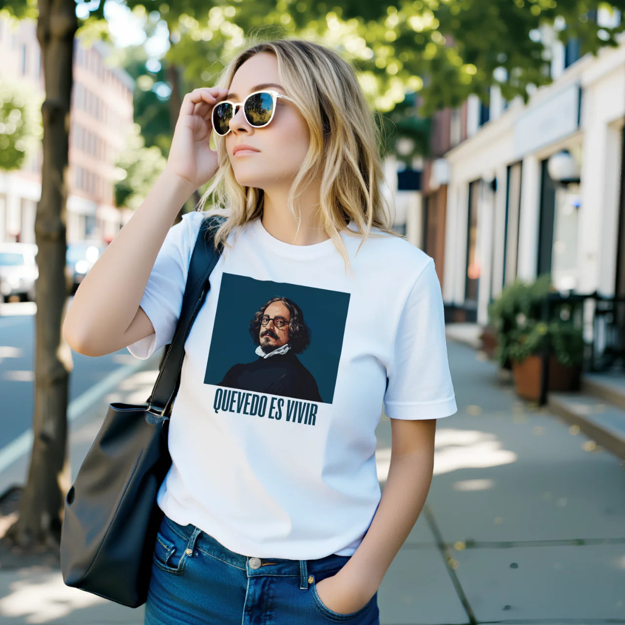 Camiseta «Quevedo es vivir» | Durii Editorial